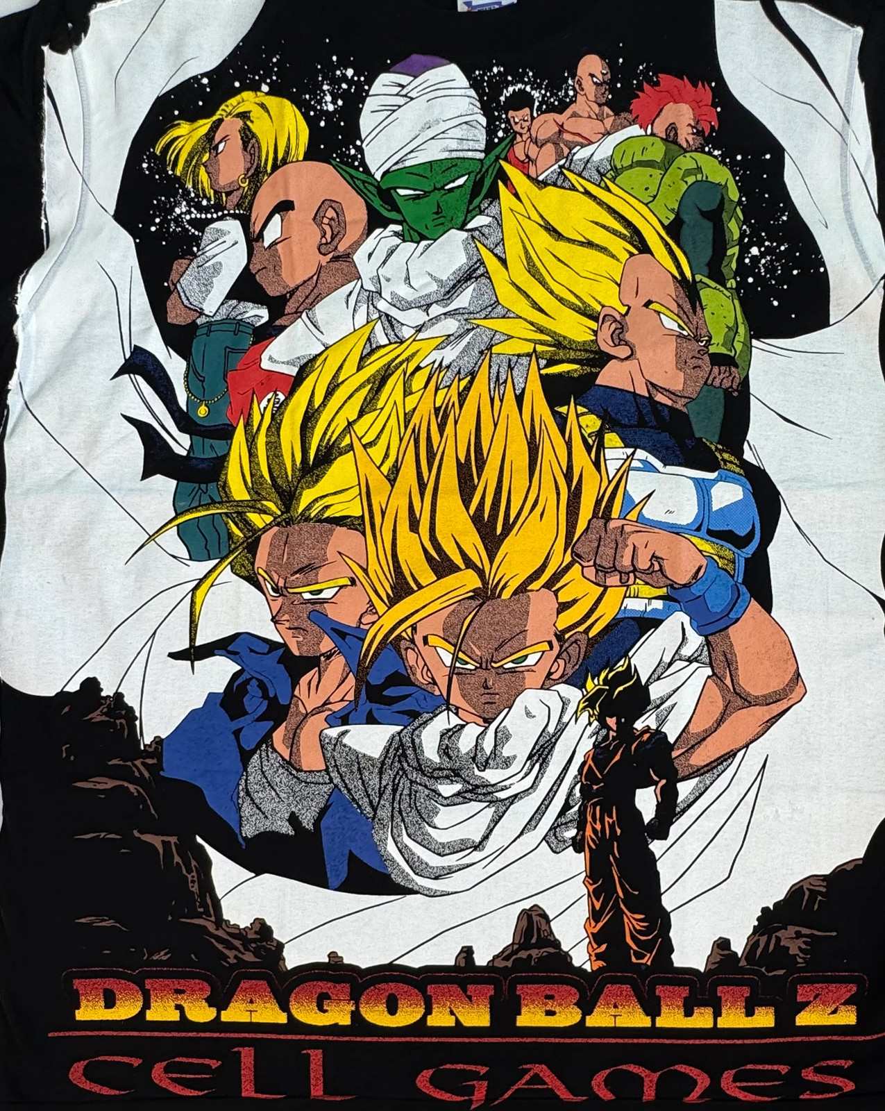 Dragon Ball Z – Cell Games White Cape / Z Fighters T-Shirt – XL