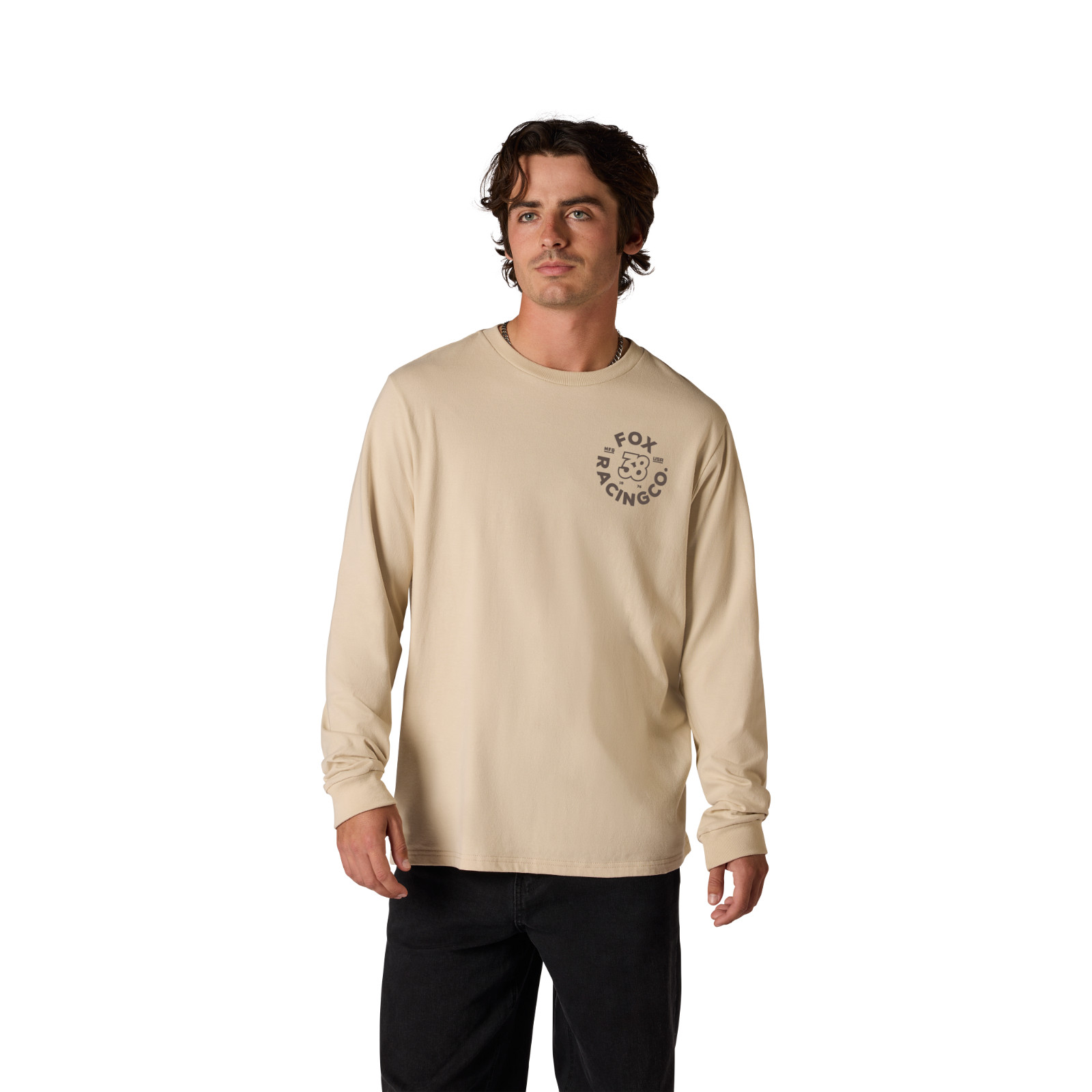 Fox Racing DNGR 195 Original Long Sleeve Tee Oat Medium
