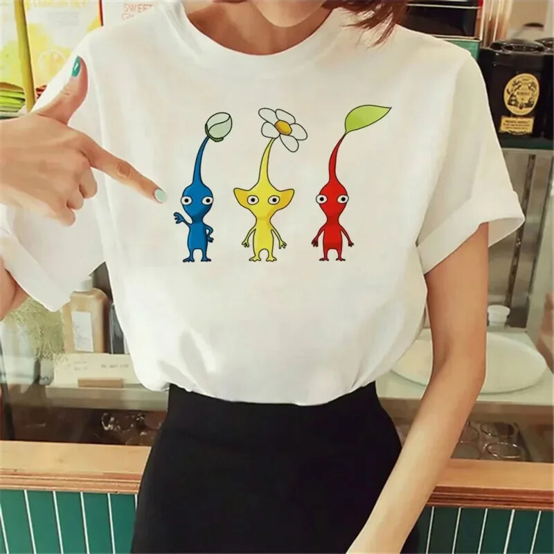 New Pikmin t-shirt WOMEN’S Anime Comics graphic T-shirt girls comics clothing