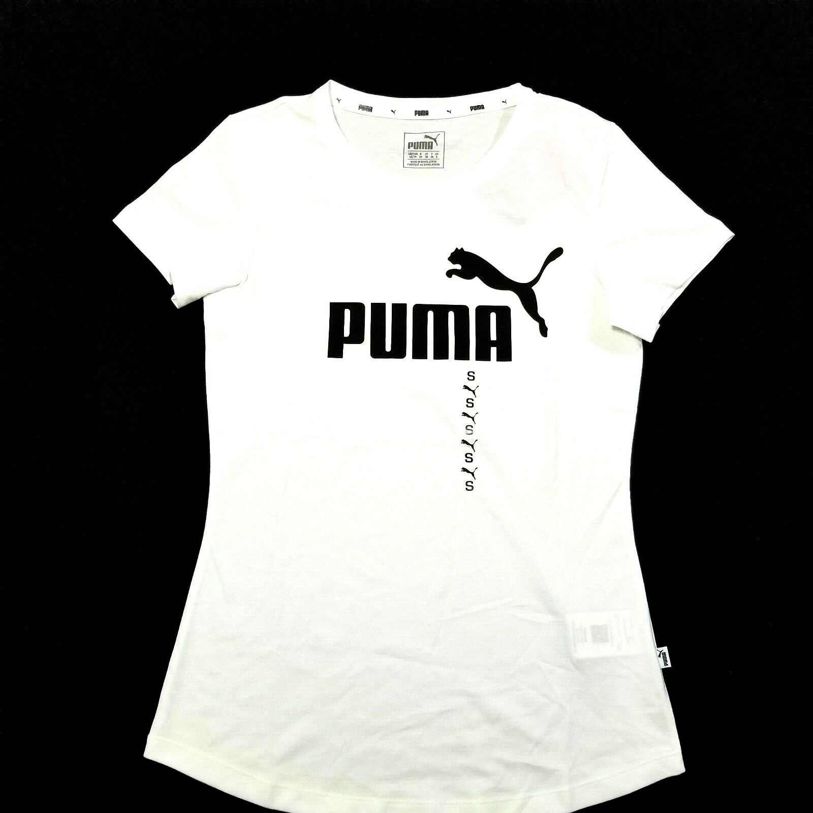 Puma Women’s T-shirt Essentials Graphic Print Logo Cotton