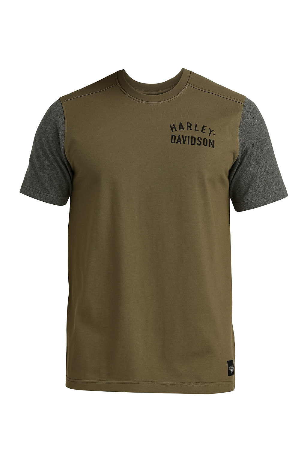 Harley-Davidson Men’s Staple Colorblock Tee – Colorblocked, Green – 96045-23VM