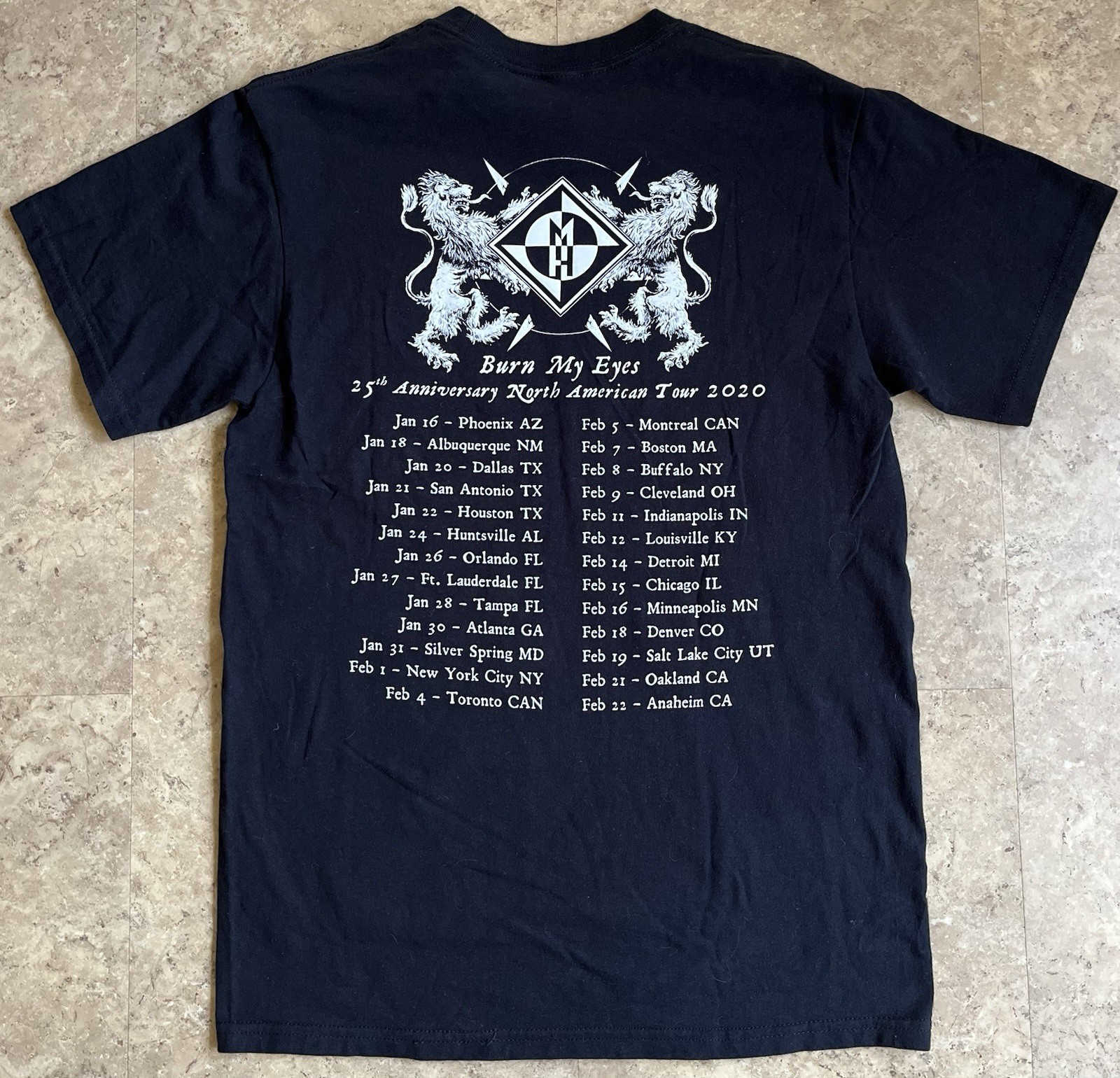 Machine Head Thrash Heavy Metal Band Tour T-Shirt Men’s M Black Rock Tee S/S