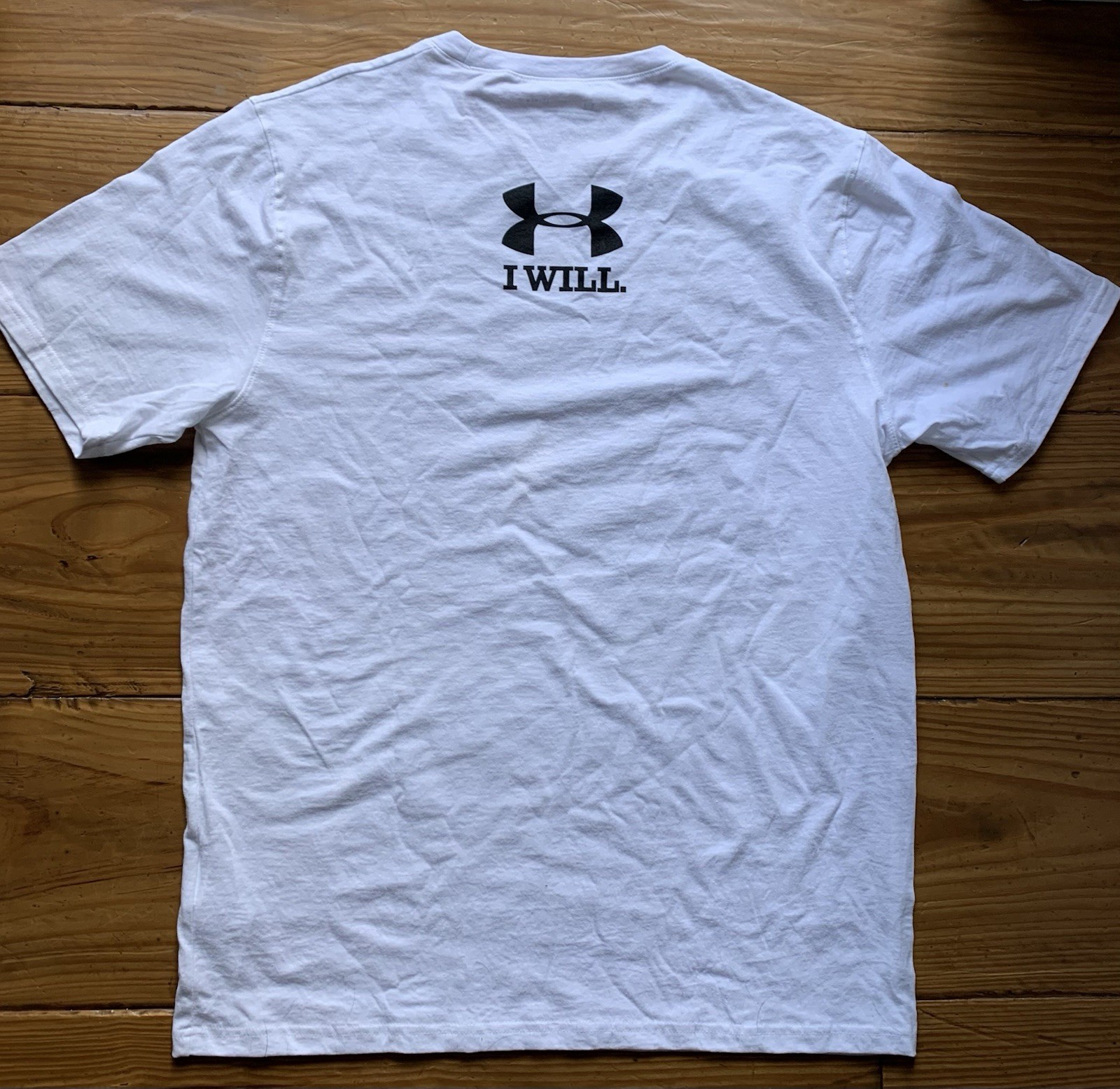 FACTORY SEALED Men’s Under Armour Loose Fit “I WILL” Shirt 1259077 – WHITE Sz LG