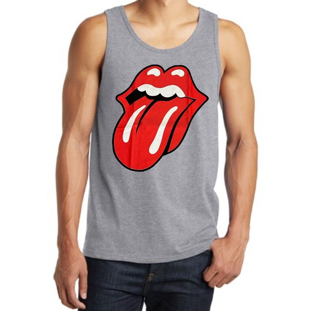 ROLLING STONES CLASSIC TONGUE PUNK ROCK Band Tank Top (Various Colors)