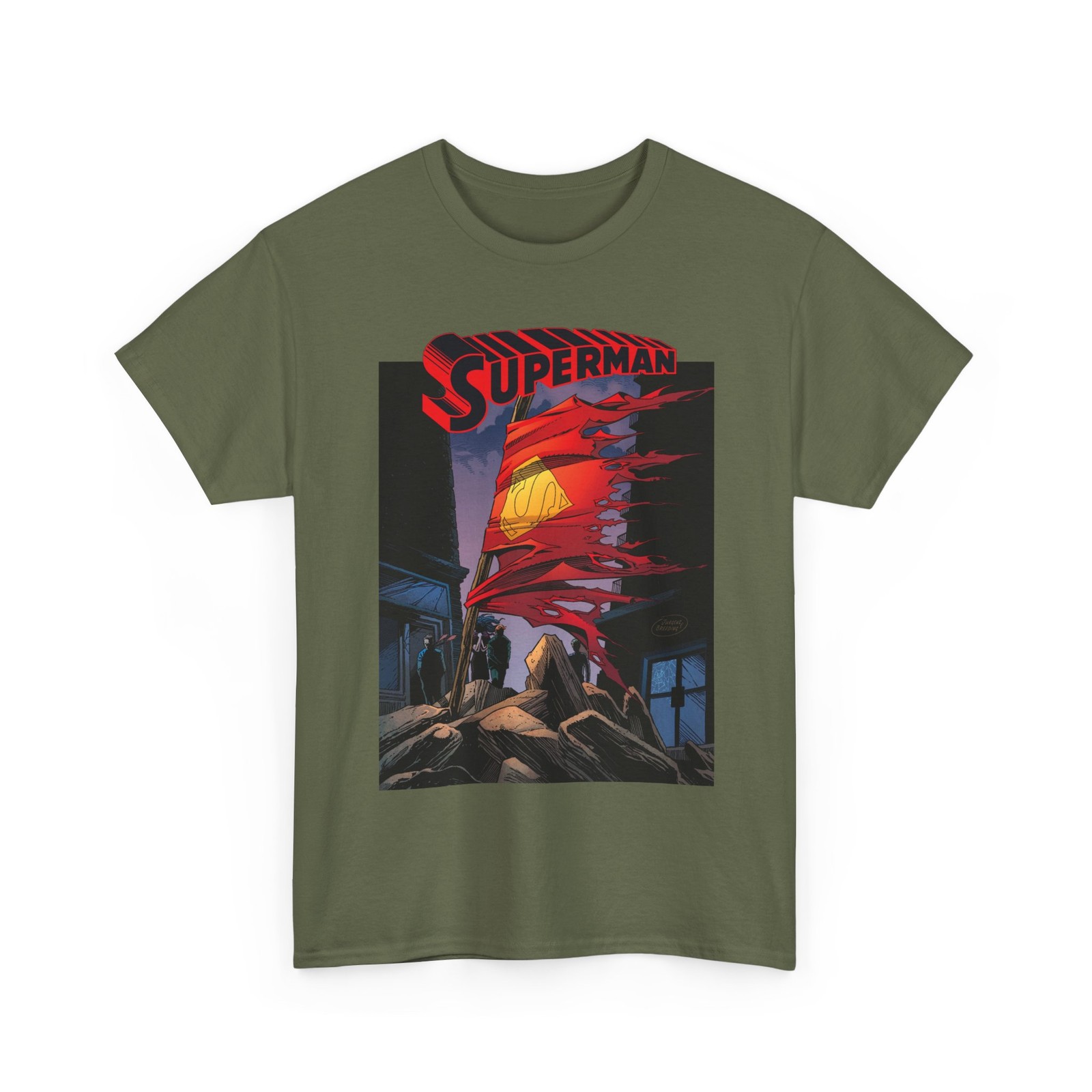 Death of Superman T-Shirt DC Comics #75 Cover Doomsday Retro Vintage-Style Tee