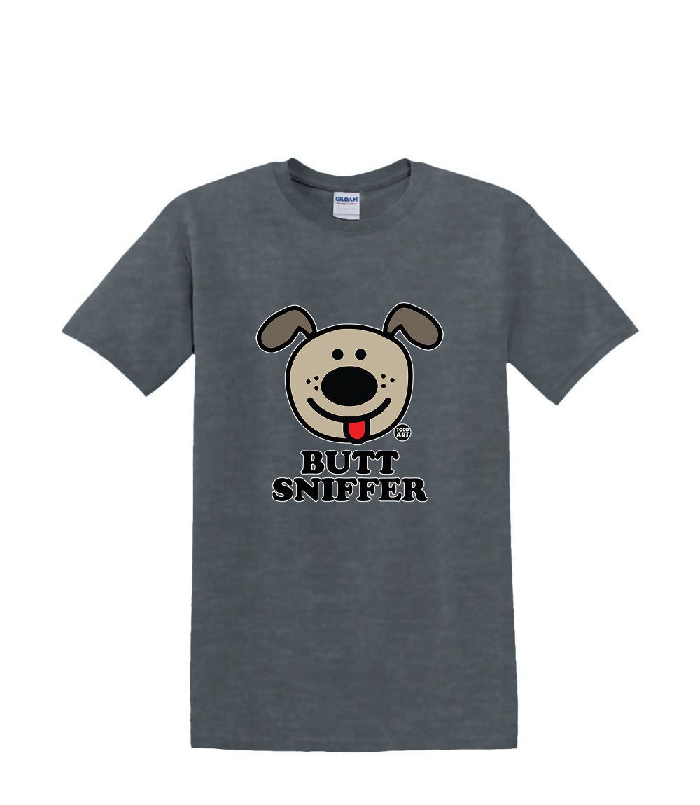 S to 2XL 3XL – BUTT SNIFFER dog – funny pet classic fun adult