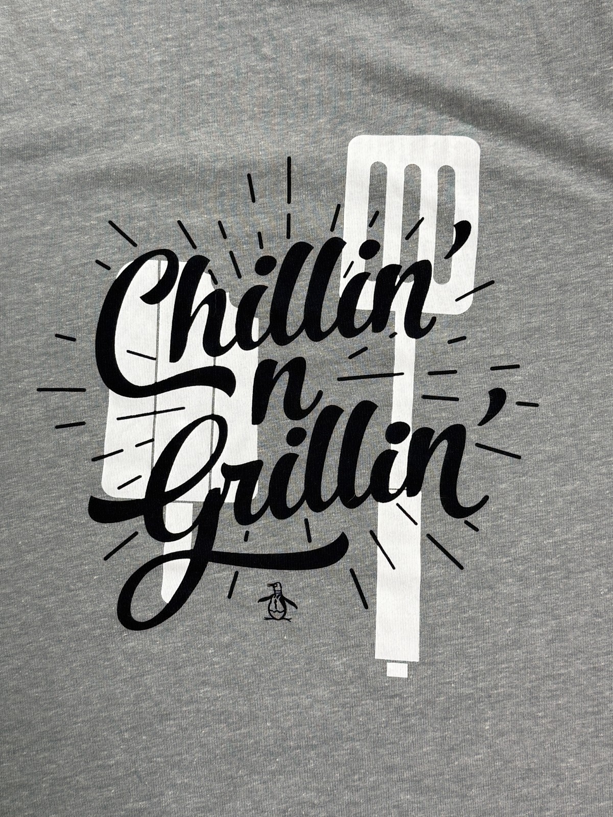 Original Penguin “Chillin’ n Grillin” Spatula Logo NWT Graphic Tee Shirt Size M