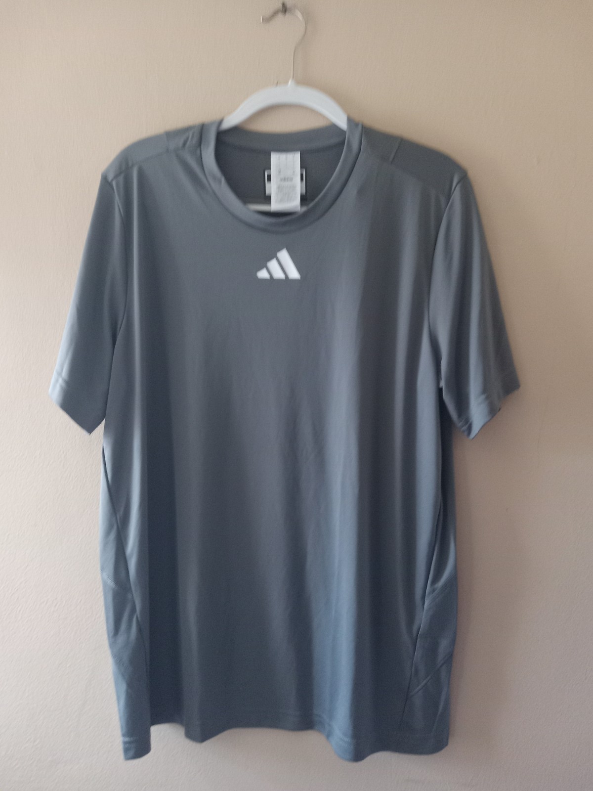 Adidas Dark Grey Pregame T-Shirt HY0521 Size Large (Y394)