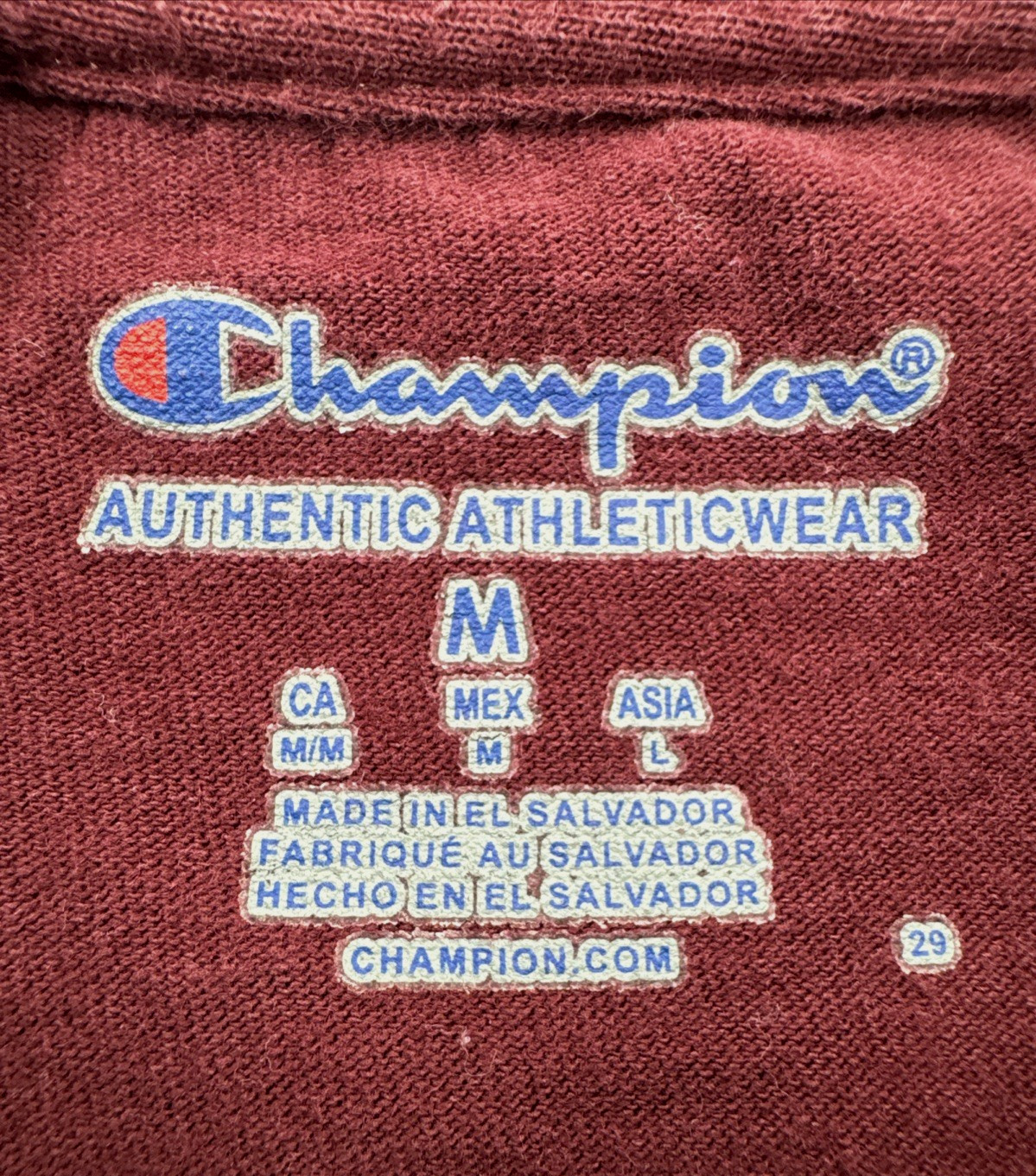 Champion Harvard T Shirt Medium Maroon College Crest Tee Campus Logo Ivy League