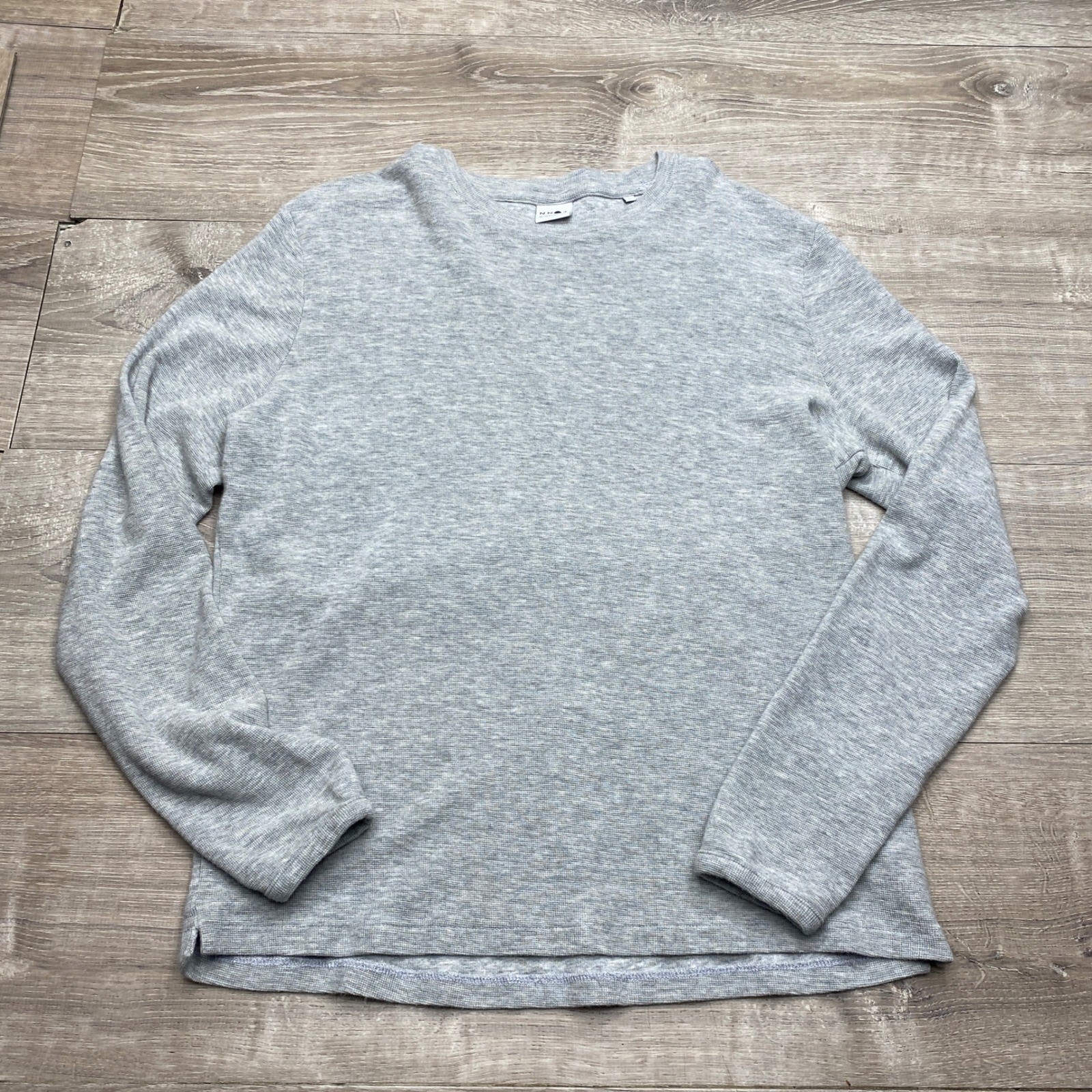 NN07 Sweater Men’s XL Cotton Modal Gray Knit Crewneck Minimalist No Nationality