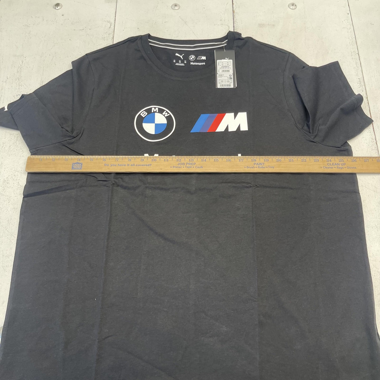 BMW Motorsport Shirt Mens 2XL Black Racing Puma M Logo Graphic T-Shirt