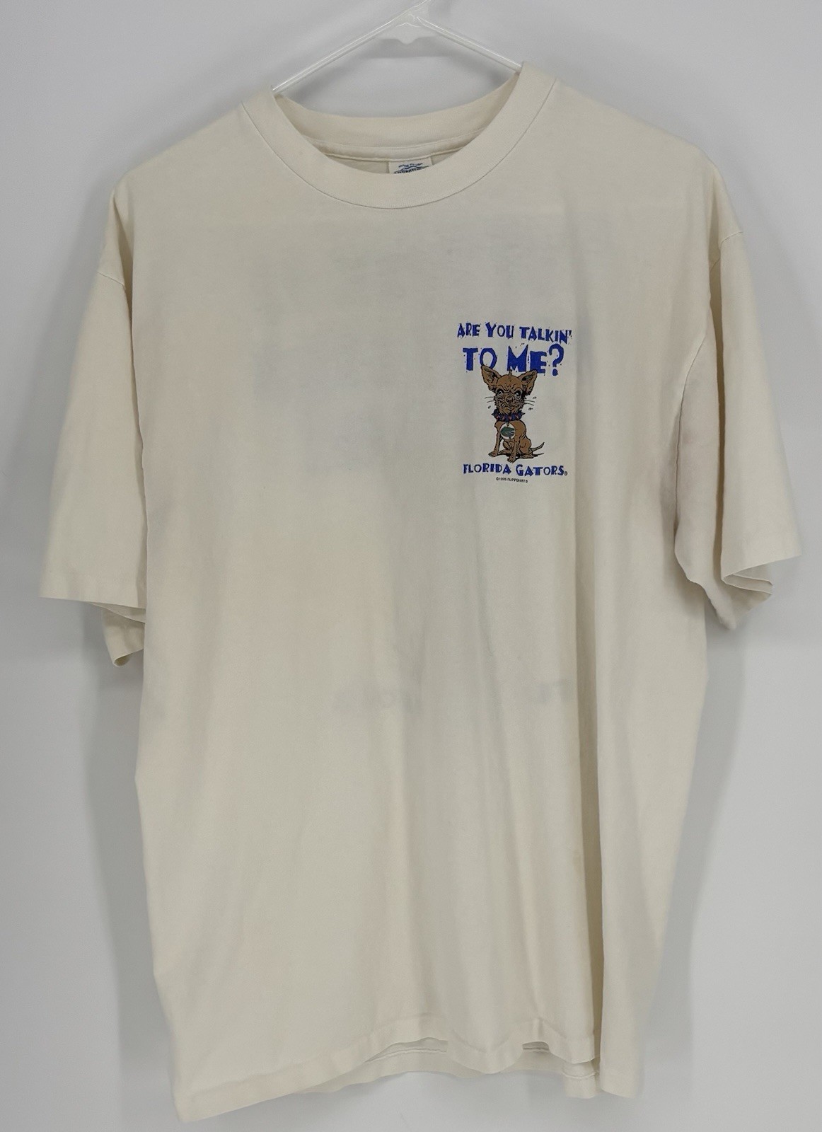Vtg Florida Gators 1998 Single Stitch XL Ruppshirts USA Graphic Tee Dog Angry
