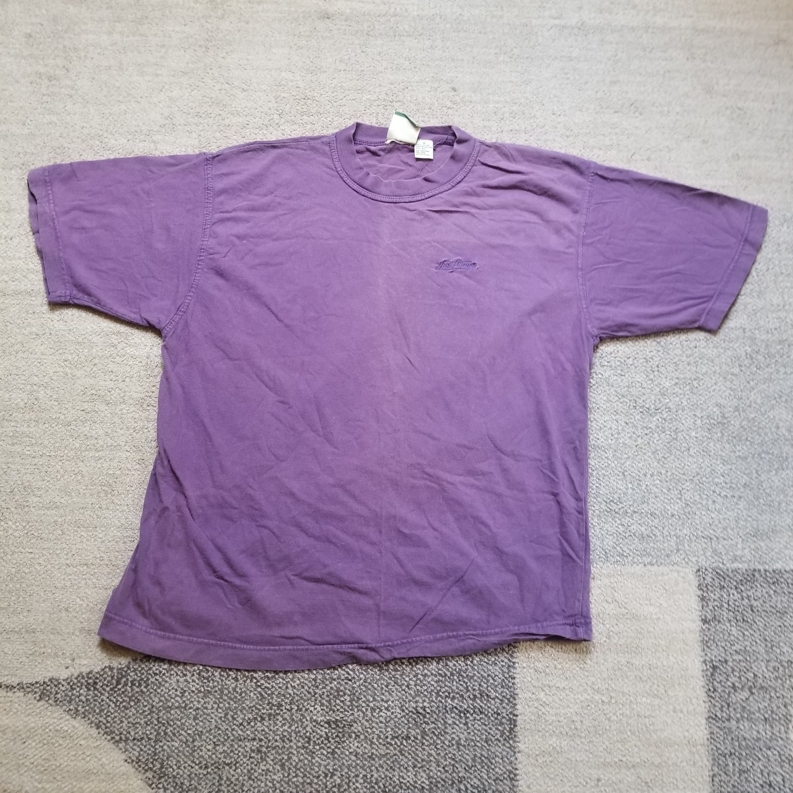 Vintage Levi Strauss Shirt Mens Medium Embroidered Logo Purple