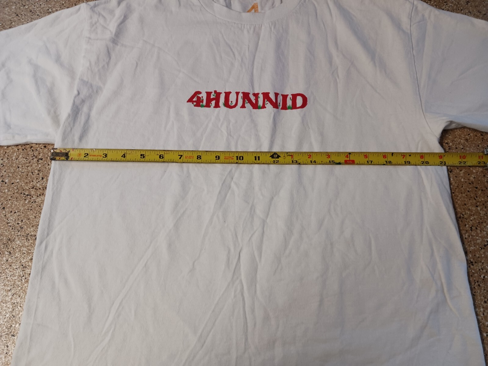 4 Hunnid Roses Limited Edition Double Sided Graphic T Shirt Men’s Large White