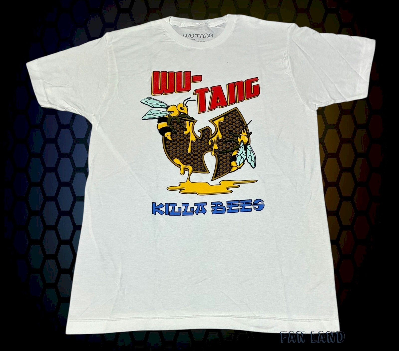 New Wu-Tang Clan Large Logo Killa Bee Mens 1998 Classic Vintage Rap T-shirt