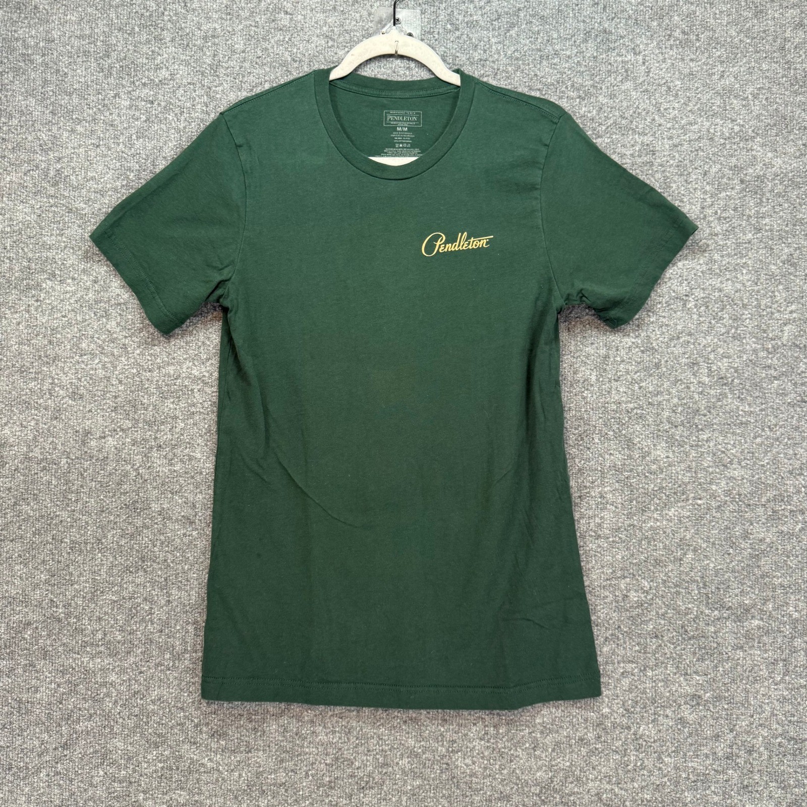 Pendleton Tshirt Mens Medium Green Buffalo Graphic Tee Southwestern Heritage