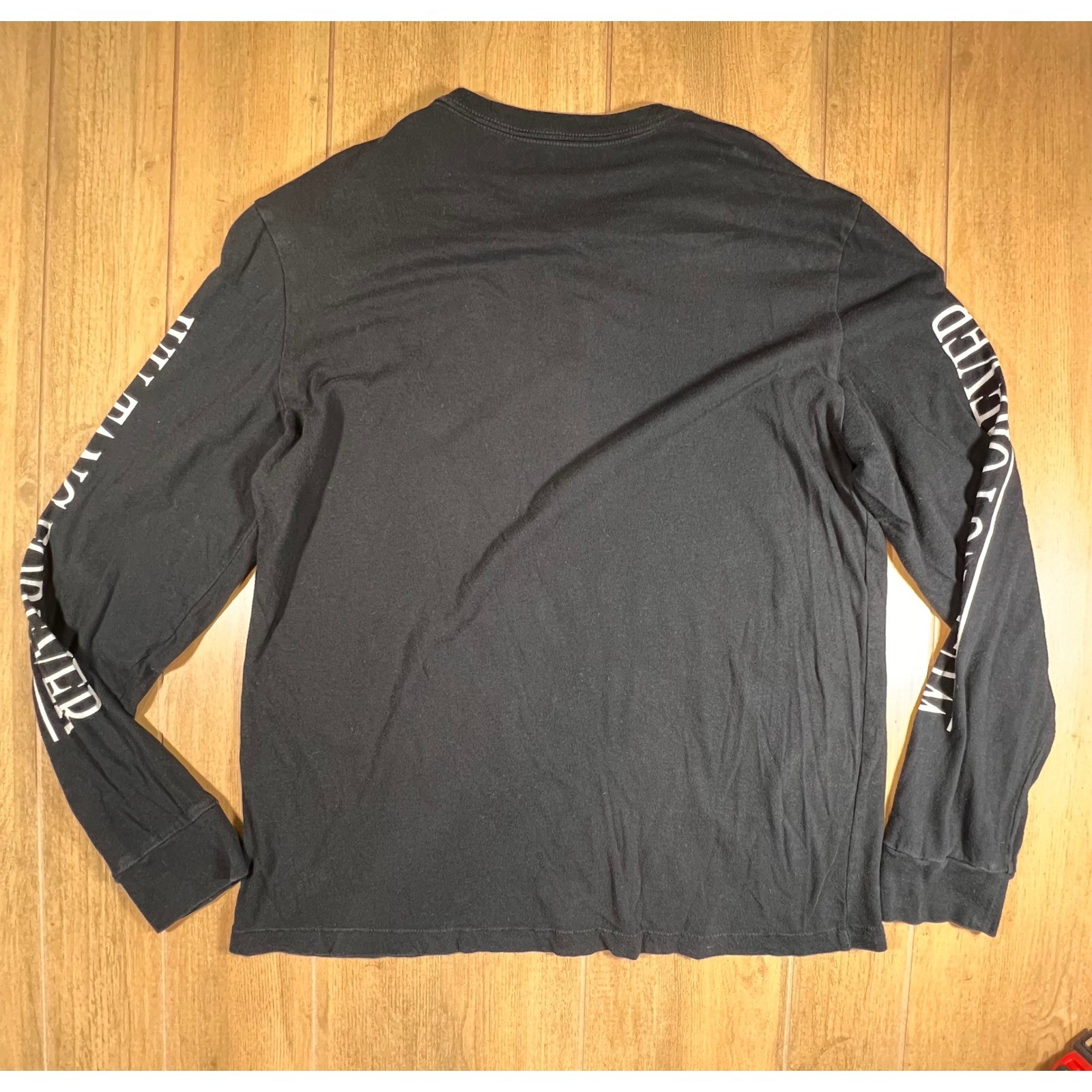 Wu Tang Forever 2017 Long Sleeve single stitch Black L/G Hip Hop Rap Concert Tee