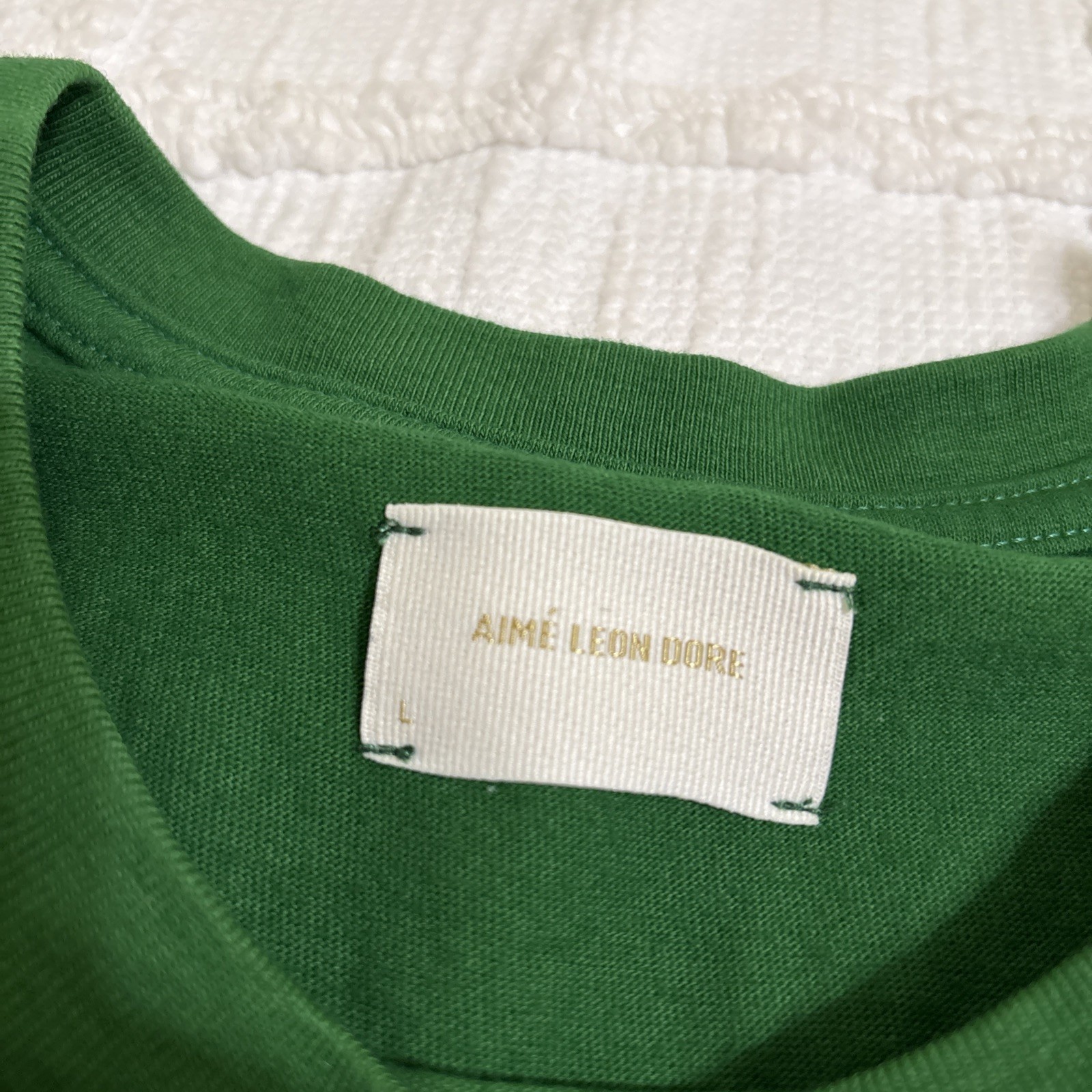 Aime Leon Dore ALD 86 Classic Tee Basketball Camp Retro Logo T-Shirt Green Large