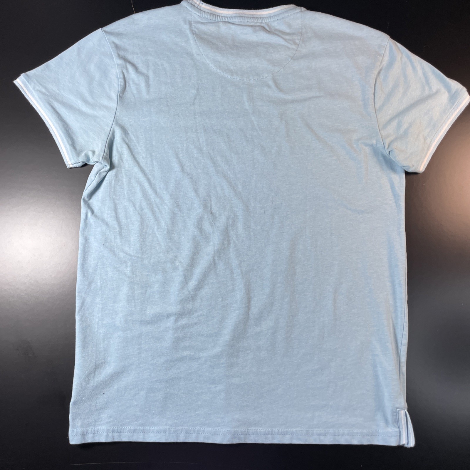 Scott James England Light Blue Short Sleeve T-Shirt Mens Medium