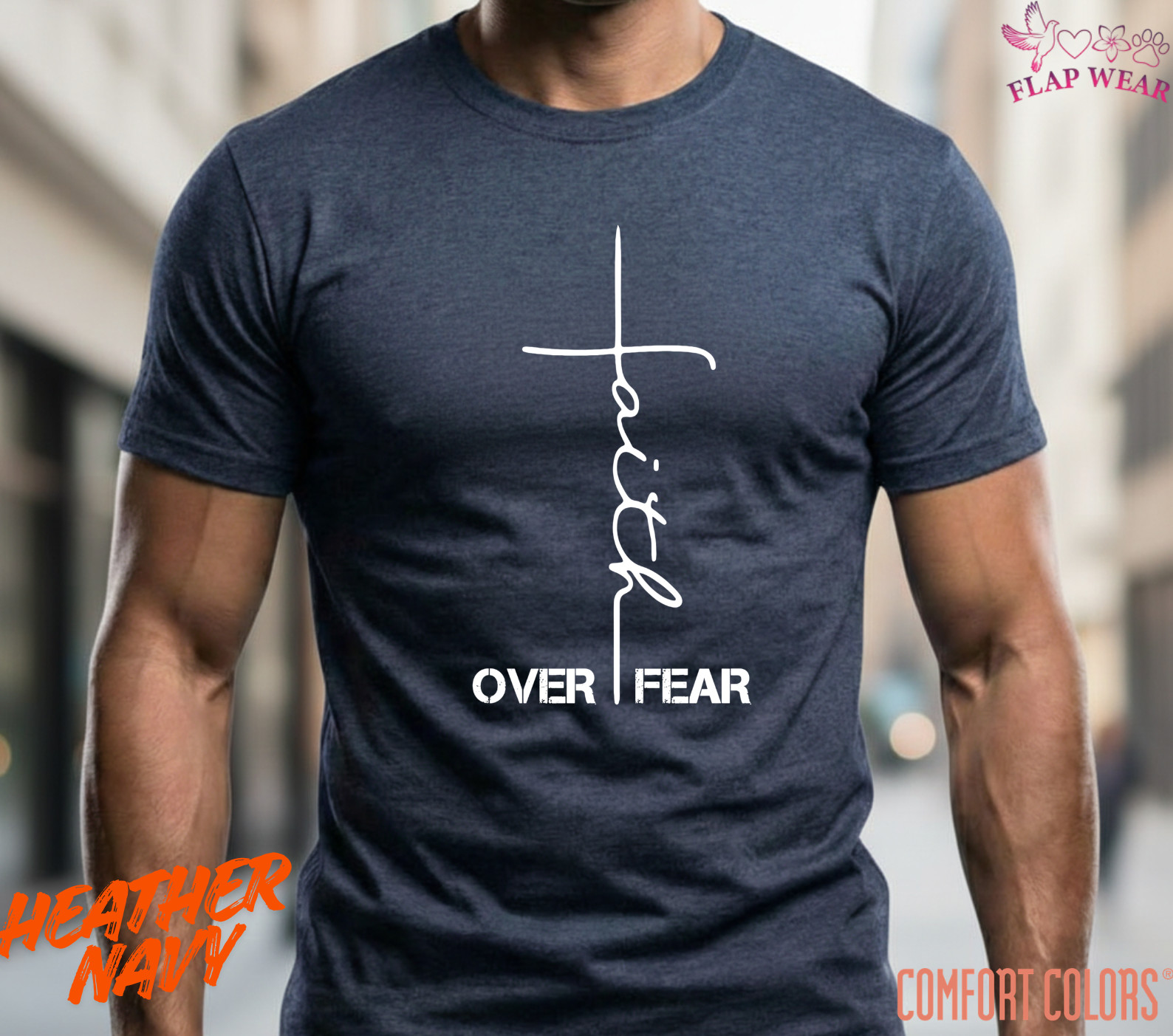 Unisex Faith Over Fear Chri T-Shirt, Men T shirt,Women T shirt Gift Religion Top