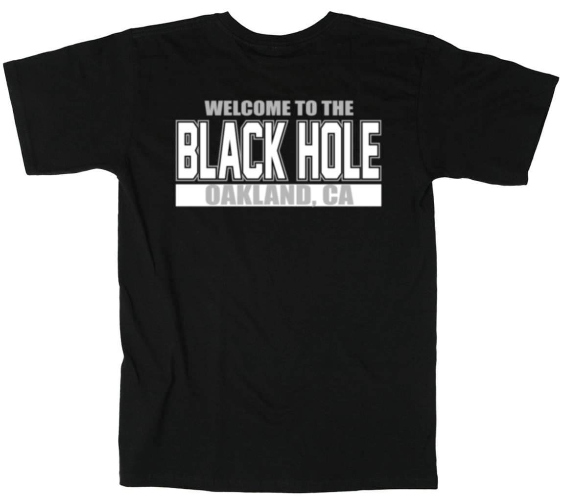 Oakland Raiders Colosseum”Welcome to the Black Hole” jersey T-shirt S-5XL