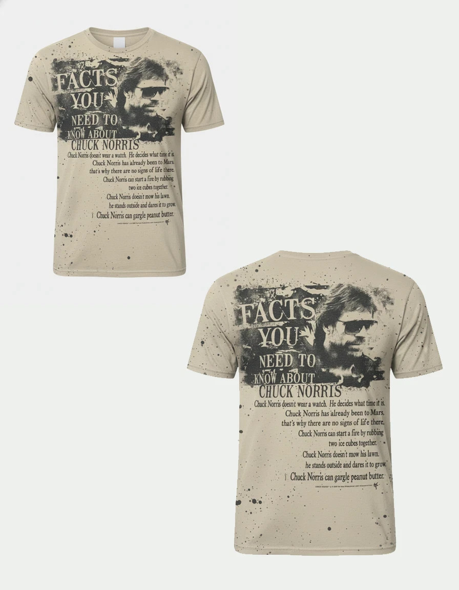 Chuck Norris t shirt 3d AOP Men Size S-5XL Gifl For Fan BS1301
