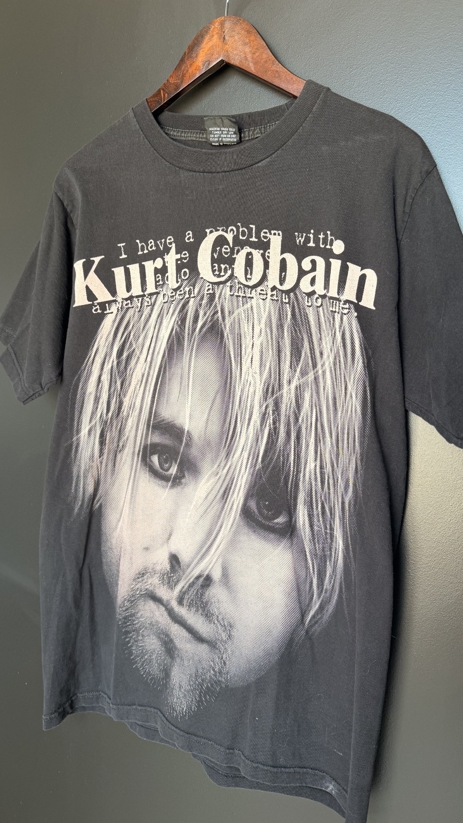 Vintage 90’s Kurt Cobain Nirvana T Shirt Double Sided Great Condition