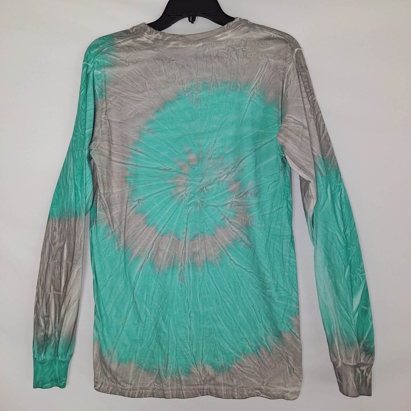 Comfort Colors Gulf Shores Alabama Tie Dye Long Sleeve T-Shirt Teal Grey Small