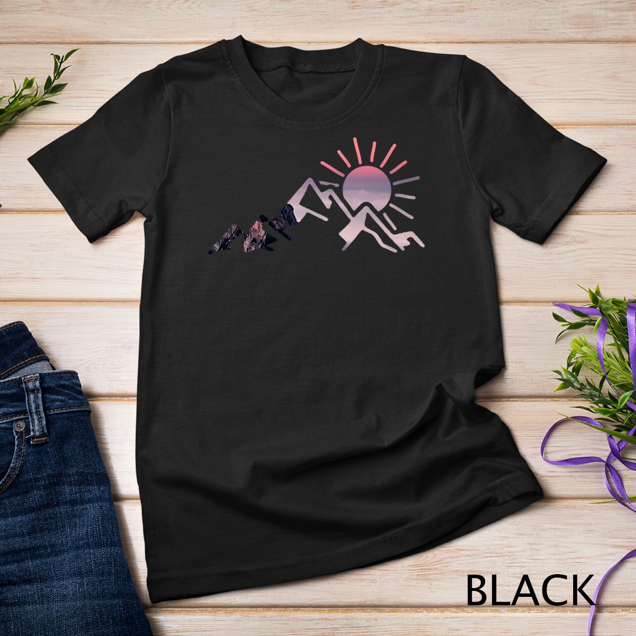 Mountain Hiking Rock Climbing Camping Outdoor Hiker Camper Unisex T-shirt