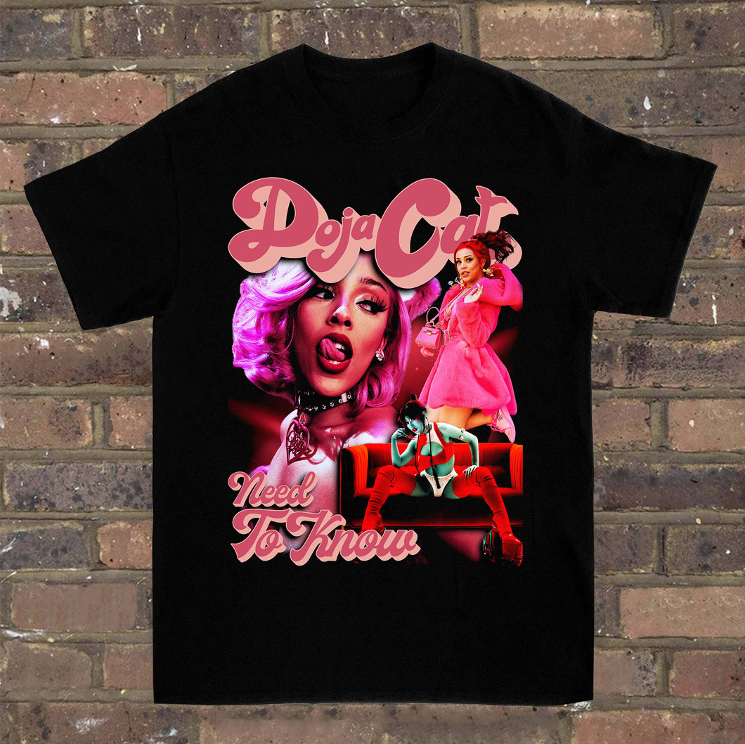 Doja Cat Need To Know T-shirt Black Cotton tee ALl Size S-4Xl – Free Shipping