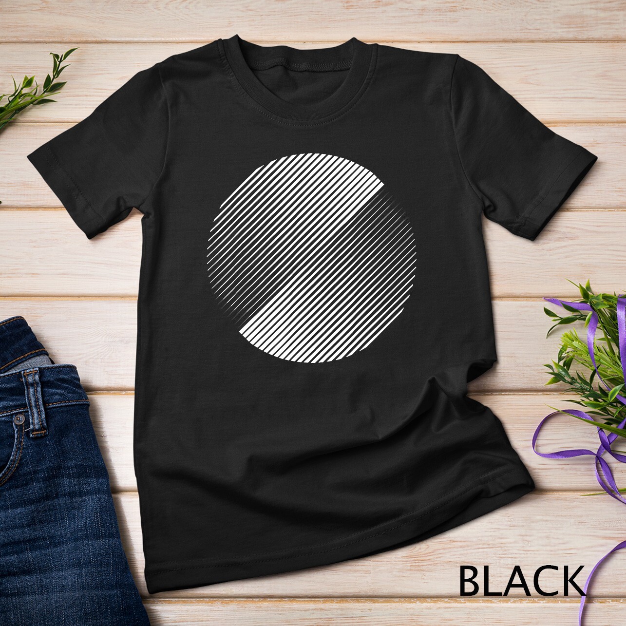Minimal 20s geometric design primitive white circle shape T-Shirt Unisex T-shirt