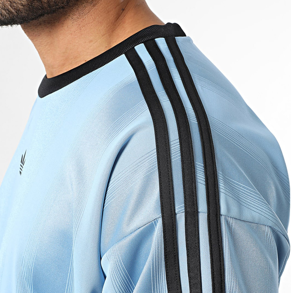 RARE! NEW MEN’S ADIDAS ORIGINALS TREFOIL JACQUARD SHIRT ~SIZE XL #JW587 BLUE