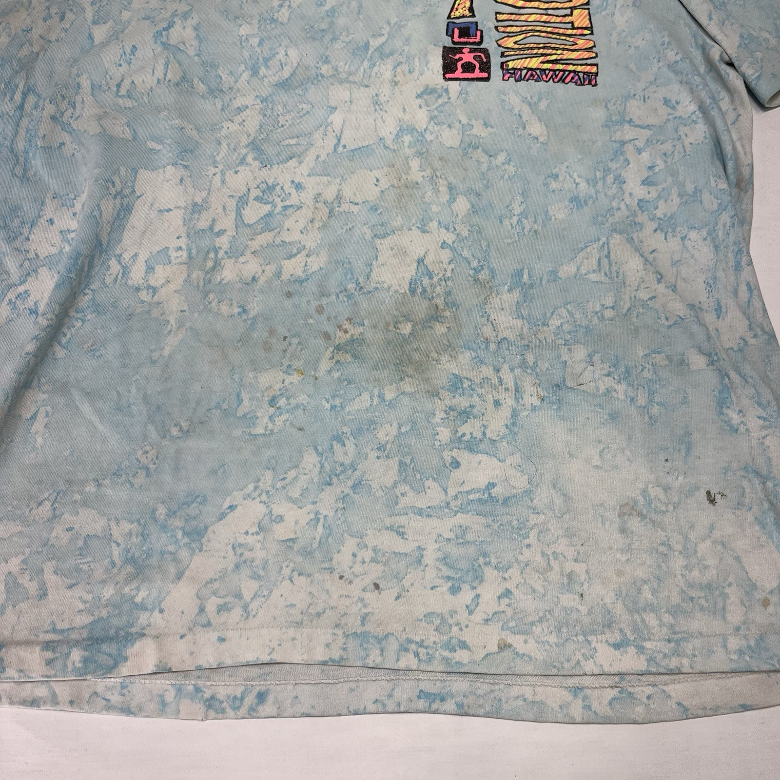 Vintage 80s/90s Local Motion Hawaii Surf Tie Die Graphic Print USA – Size Large