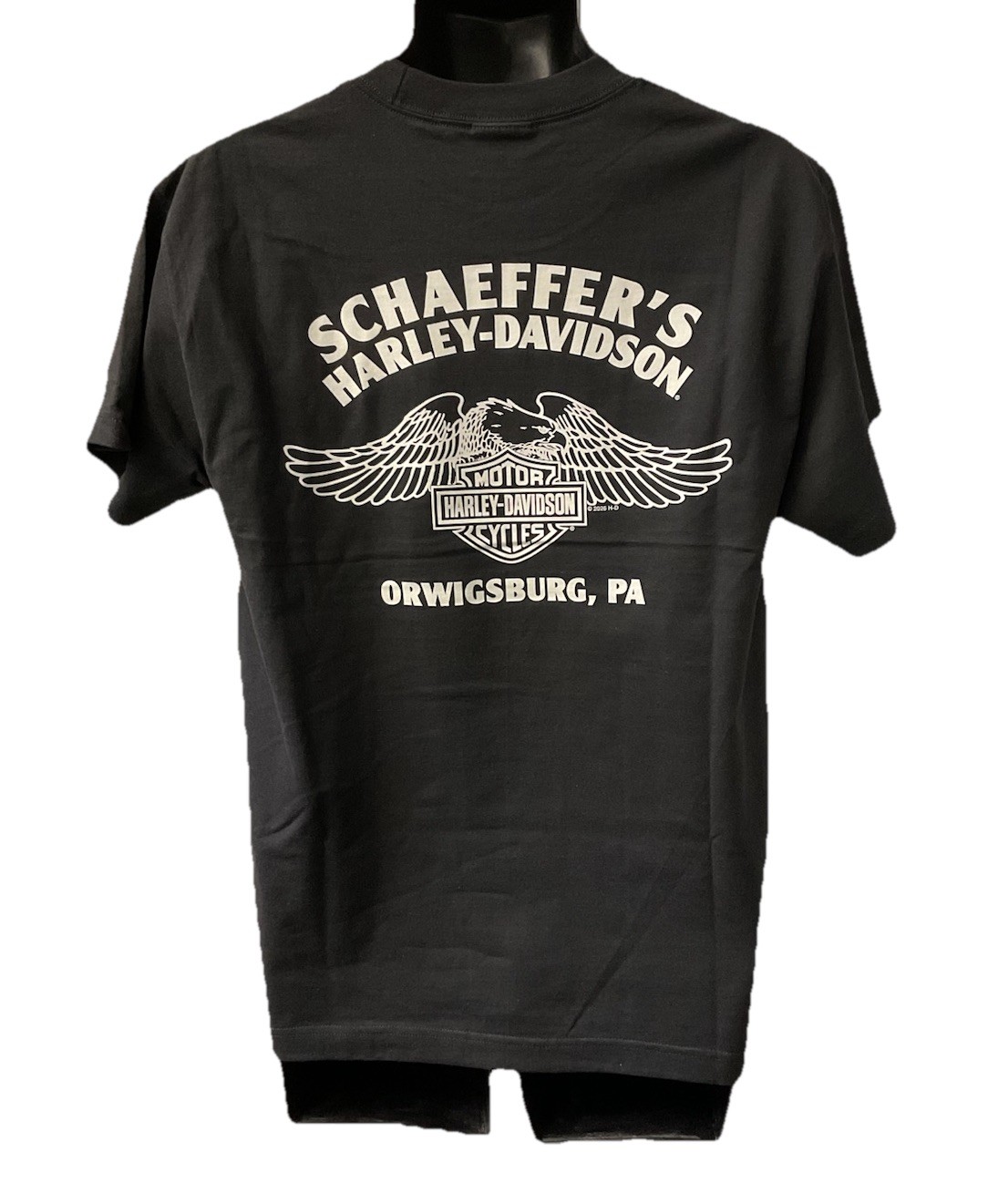 Harley Davidson Men’s Distressed Legend Short Sleeve T-Shirt Black 3002850-BLCK