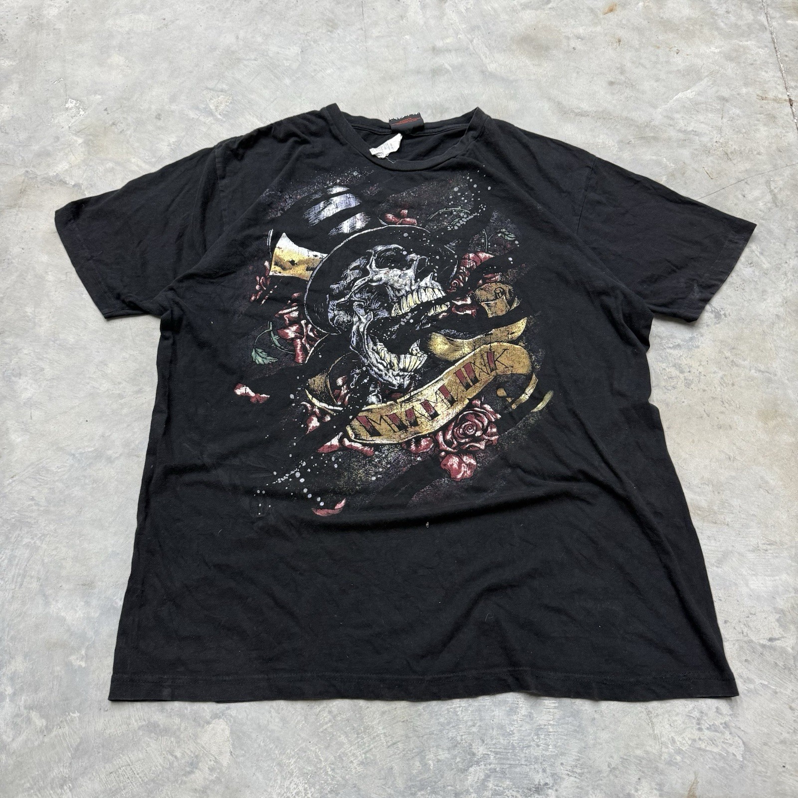 Vintage 2000s Y2K Miami Ink Tattoo Shirt Size 2xl Grunge Art Punk Cyber Goth Emo