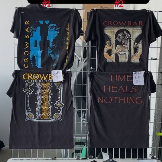Crowbar 2026 US Spring Tour T-Shirt, reprint