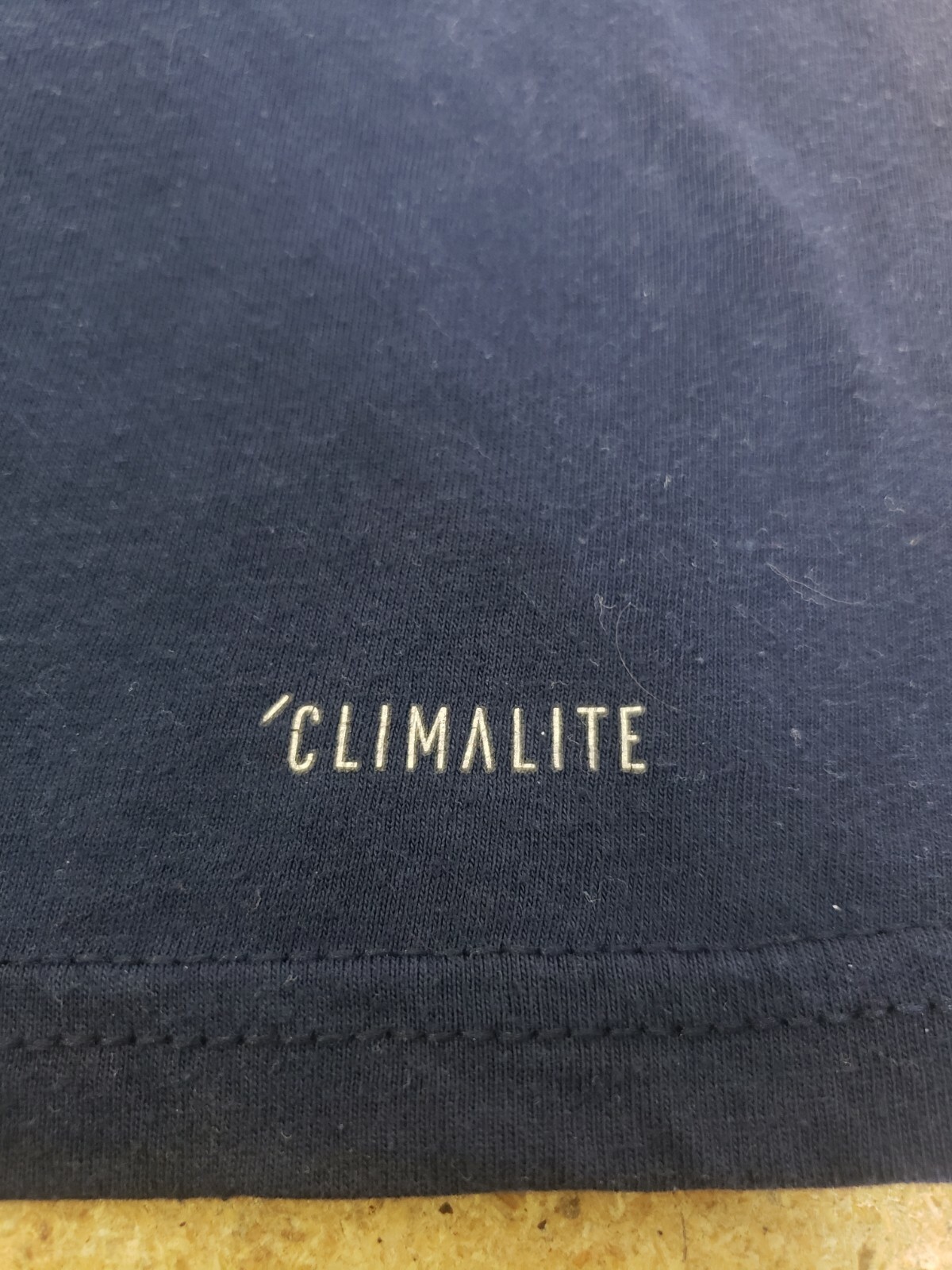 Adidas Go to Performance T-Shirt Men Size Large Blue Climalite Spell Out Graphic