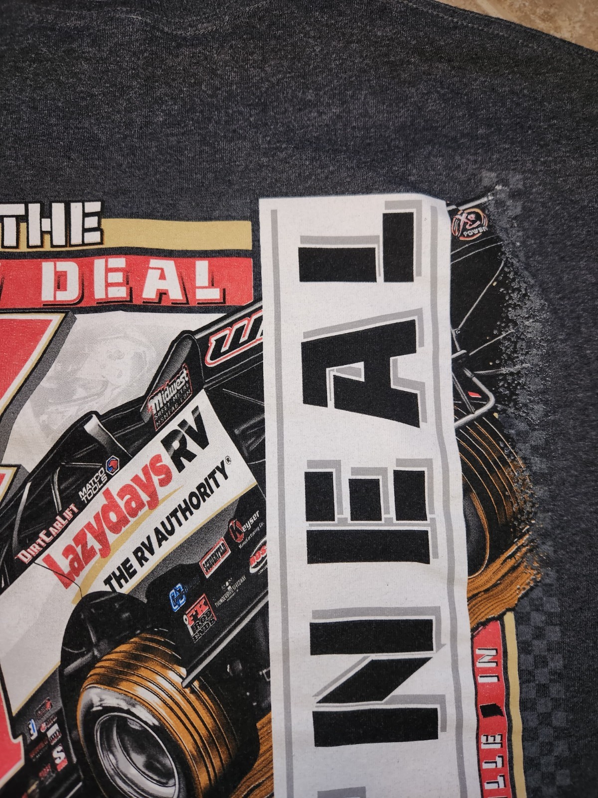 Hudson O’Neal #71 Dirt Late Model 2022 Black Short Sleeve Shirt For Men Size XL