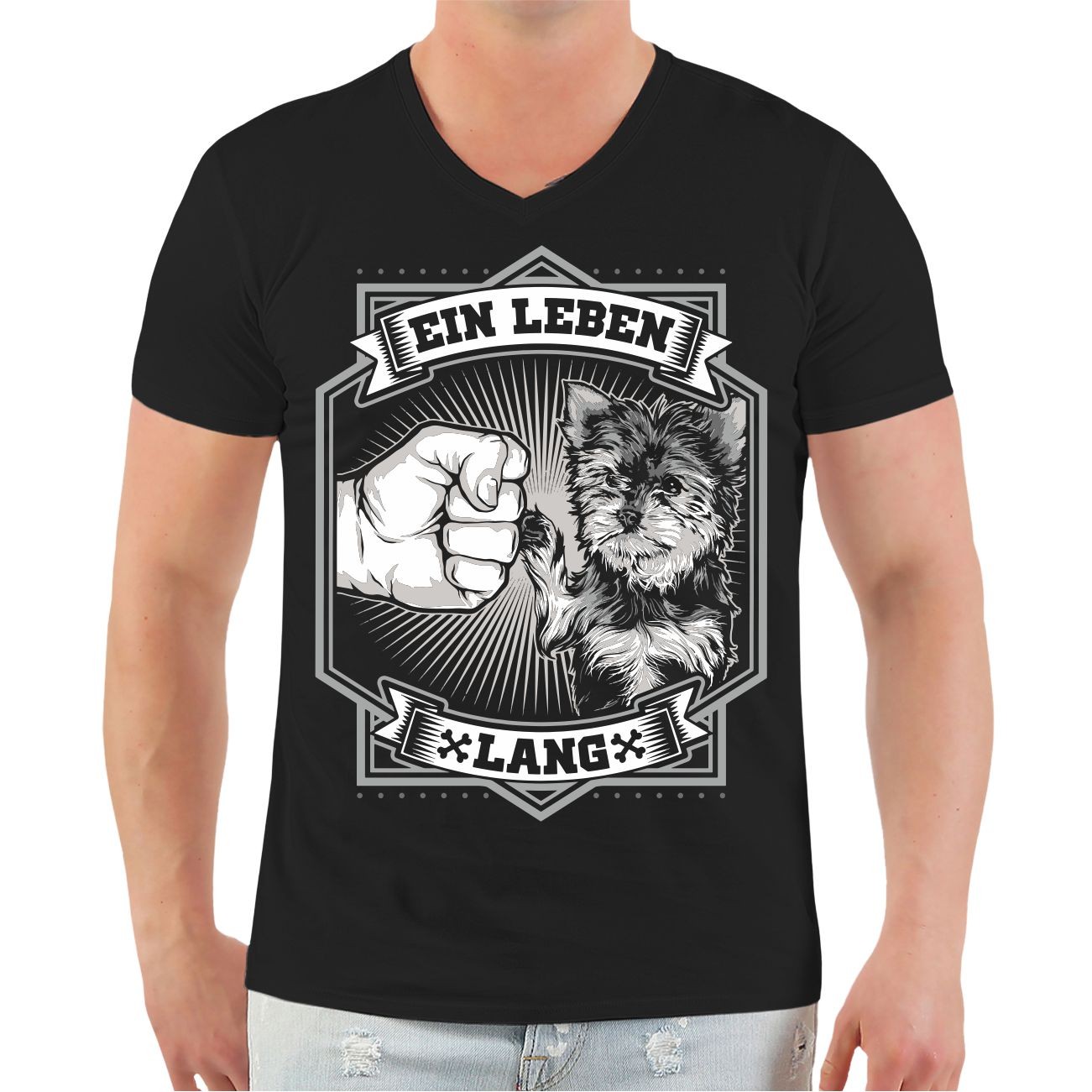Yorkshire Terrier Black T Shirt Size S M L XL XXL 3XL 4XL 5XL 6XL 7XL 8XL