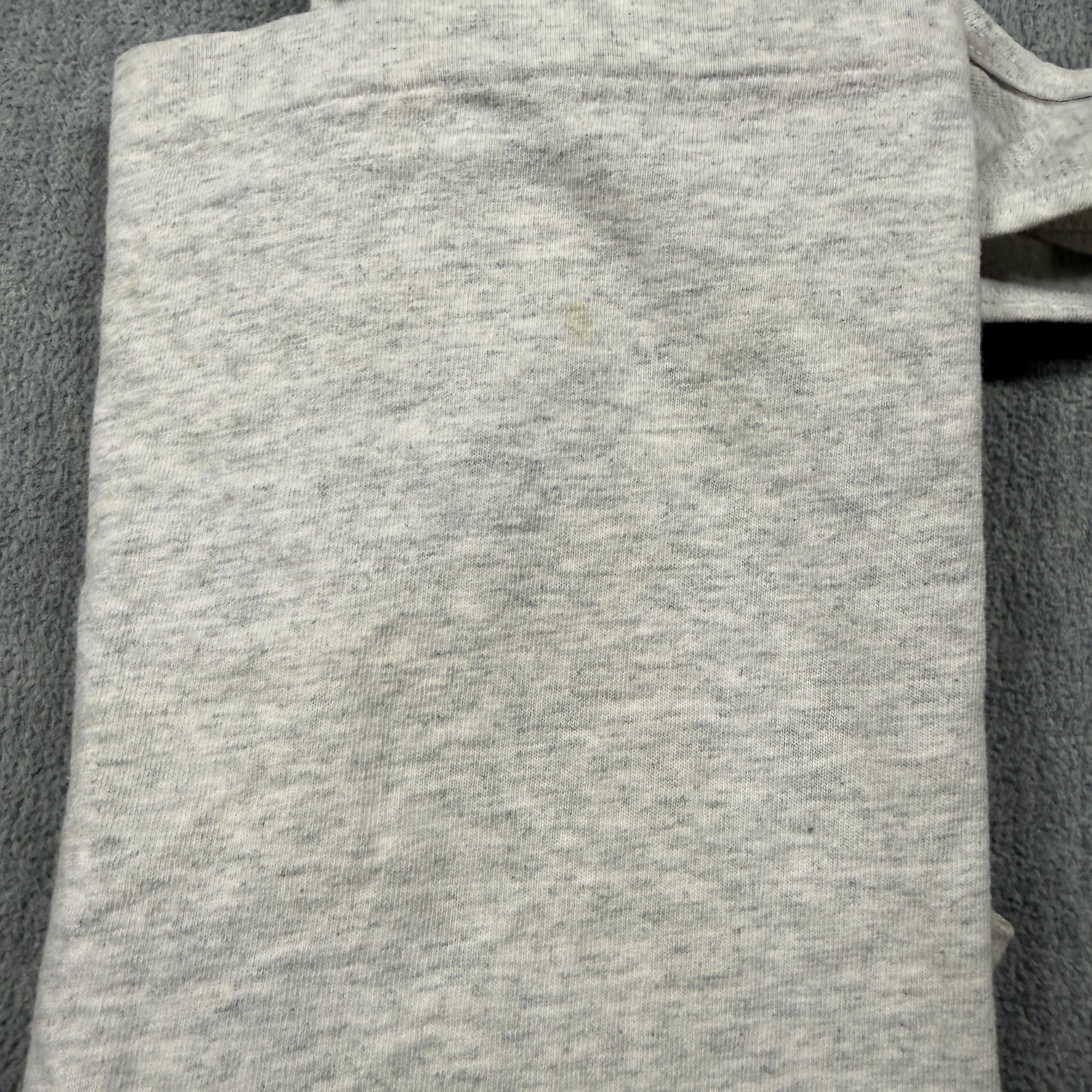 Fruit of the Loom Tank Top Mens L Gray Solid Blank Basic Undershirt Crew Made US
