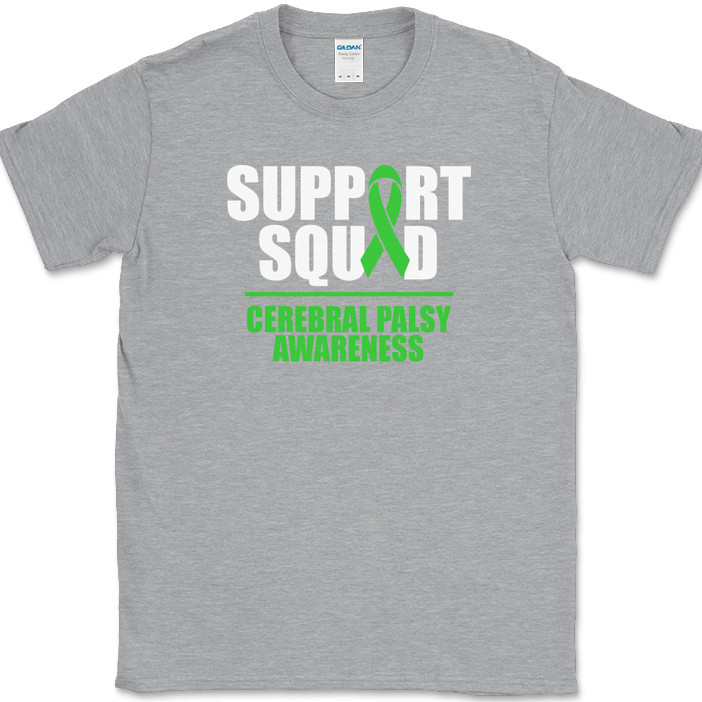 SUPPORT SQUAD Cerebral Palsy Awareness T-Shirt Fund Raiser Group Tee