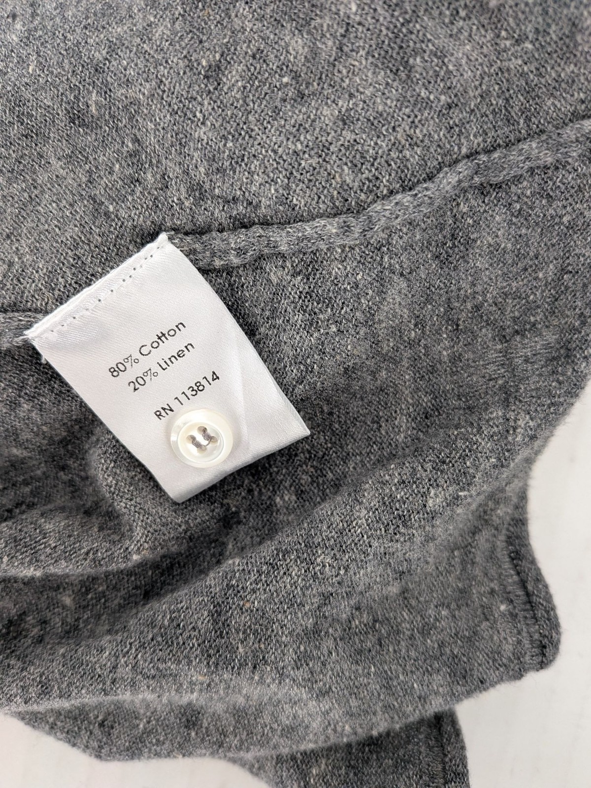 Billy Reid Henley Long Sleeve Shirt Lightweight Knit Minimalist Quiet Luxury XXL