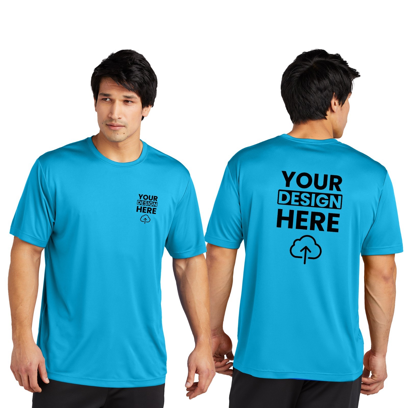 Sport-Tek PosiCharge Re-Compete Custom Printed Gym Tee Gift For Him ST720 S-3XL