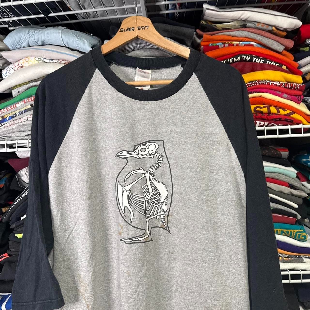 Y2K Madagascar research and development crew raglan t shirt XL