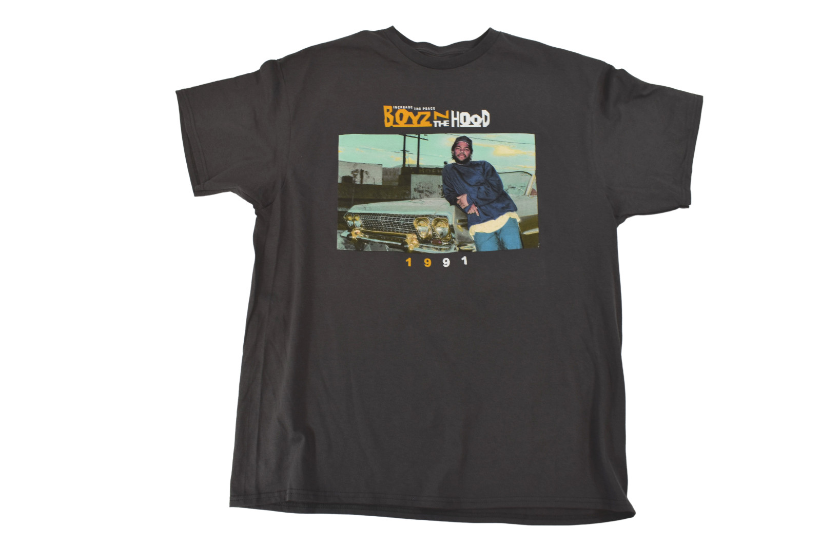 Bioworld Mens Boyz N The Hood Increase The Peace Charcoal Shirt New S, M, XL