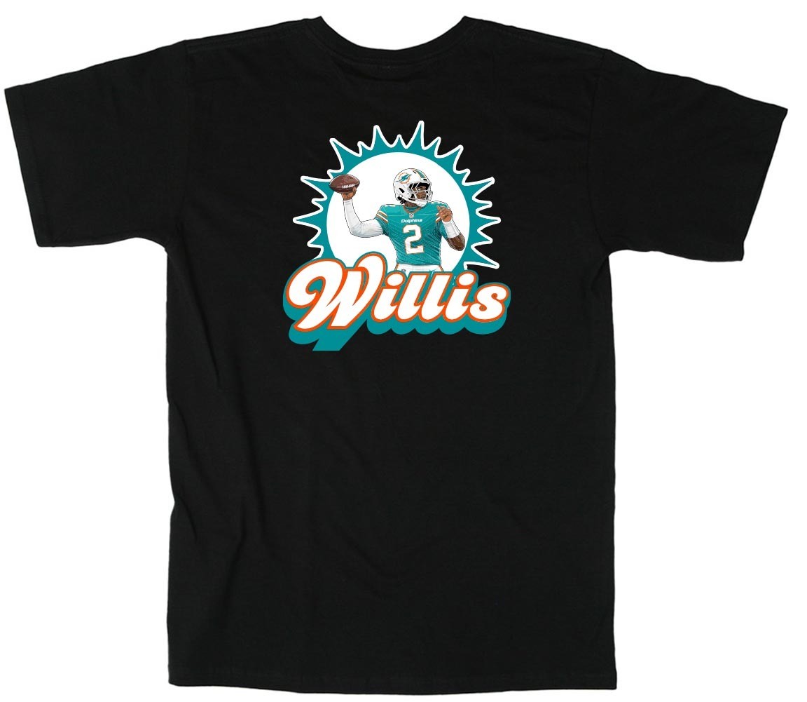 Malik Willis Logo Dolphins Shirt T-Shirt