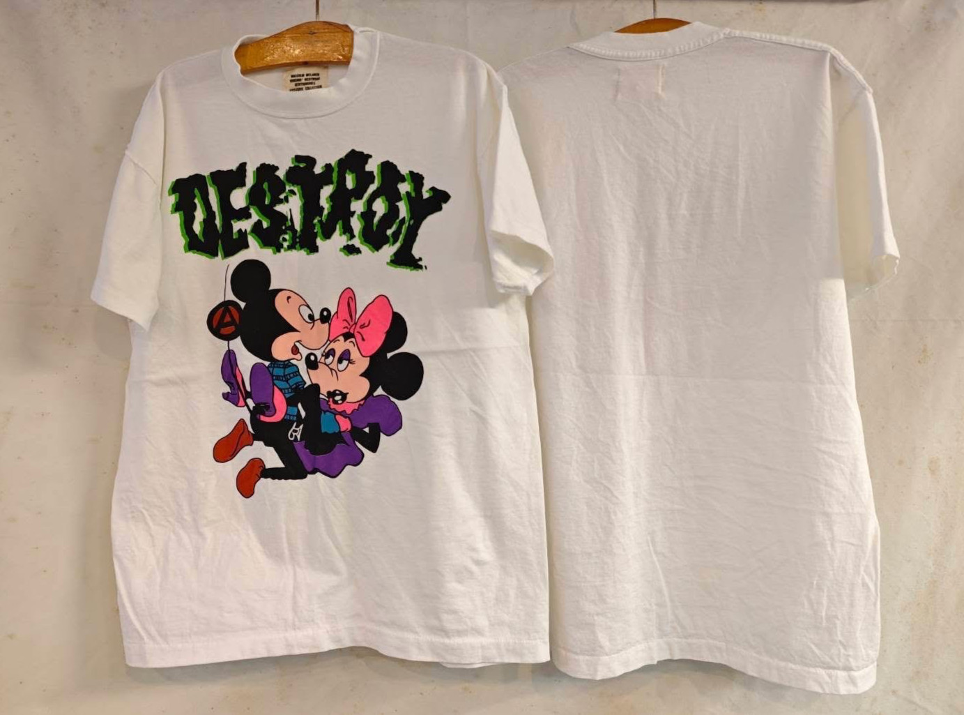Mickey Minnie Mouse Seditionaries Vivienne Westwood DESTROY XL T-Shirt REPRINT