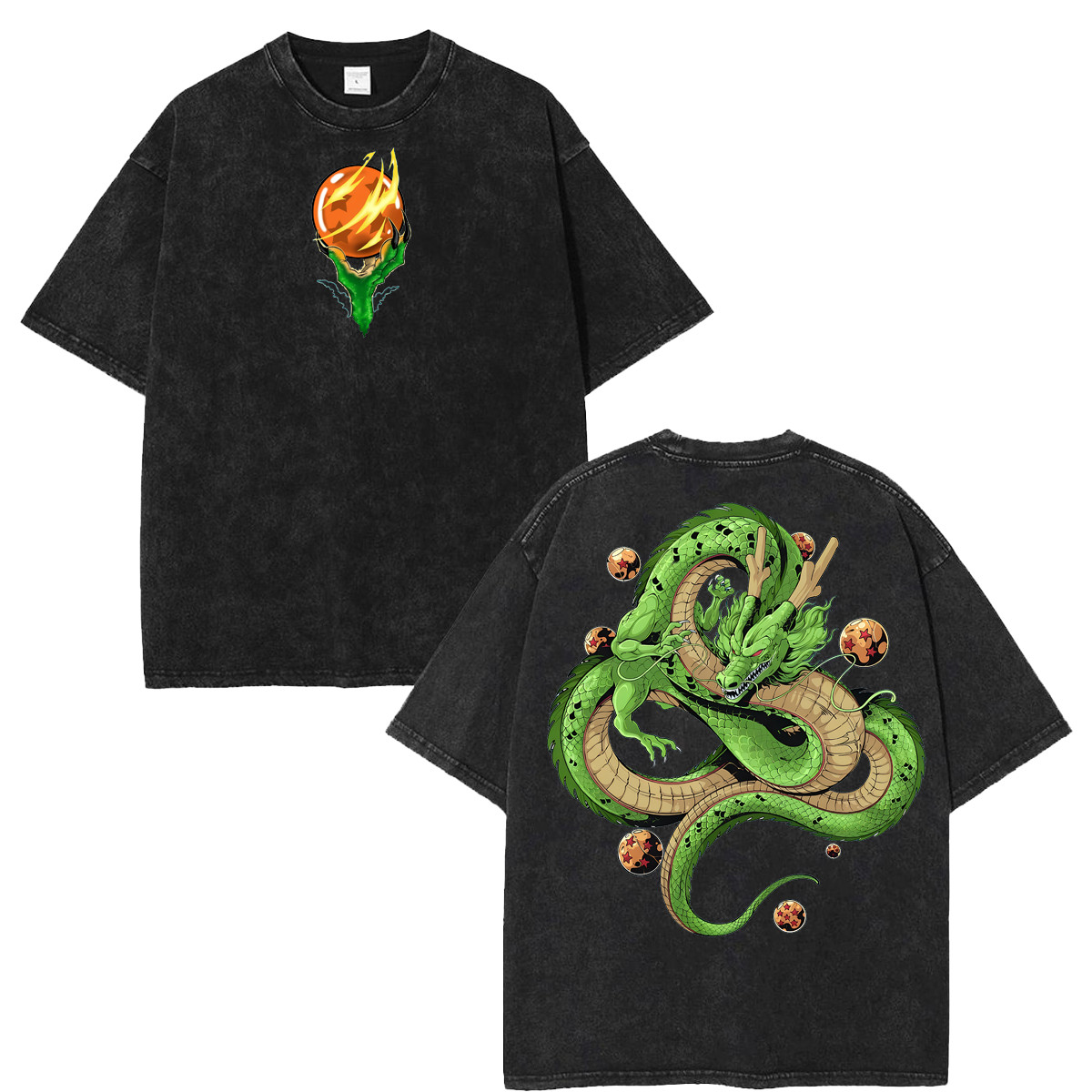 Drag0n Ball Retro Shenron Anime Fans And Lovers Streetwear Tshirt
