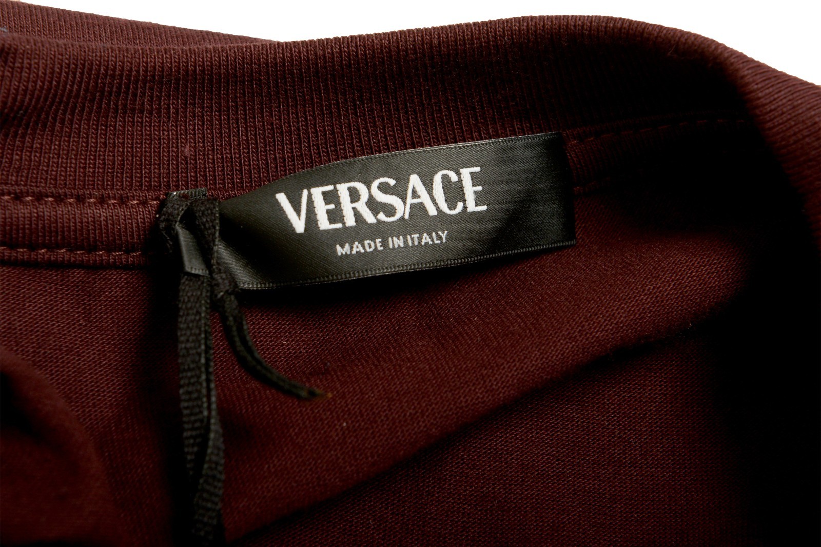 Versace Men’s Plum Logo Print Short Sleeve Crewneck T-Shirt US 3XL IT 58