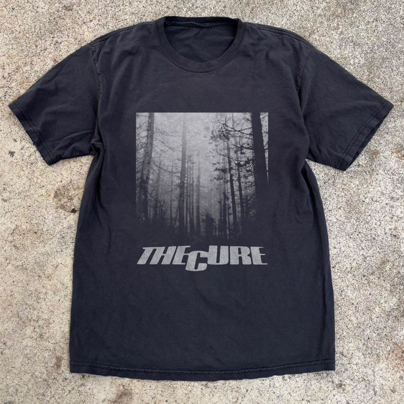 The Cure A Forest T-shirt, Unisex Black T-shirt, Size S-5XL